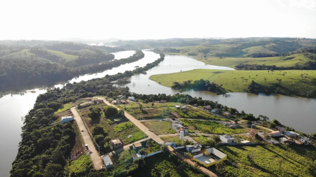 Portal do Lago, visão aérea contrária