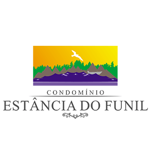 Logo oficial empreendimento Estância do Funil em fundo transparente.